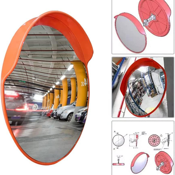 45cm Wide Angle Visible High-Definition Convex Security Round Safety Mirror for Driveway 