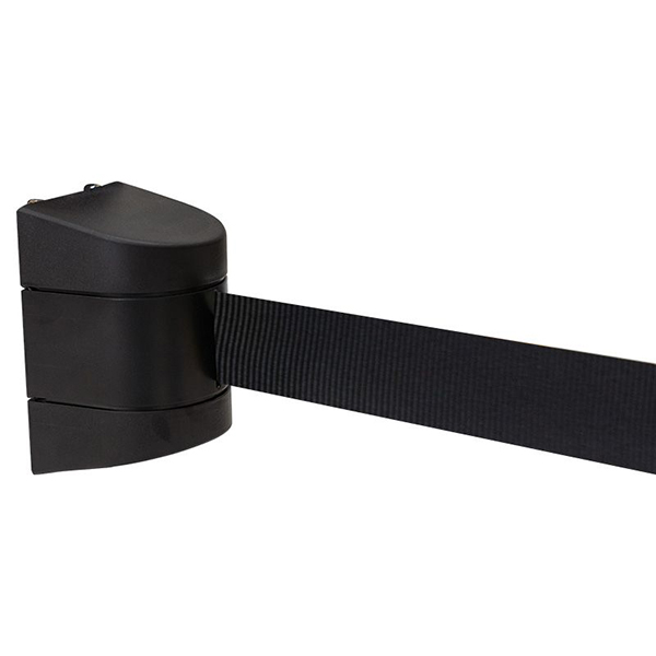 Black Magnetic Retractable Crowd Control Barrier