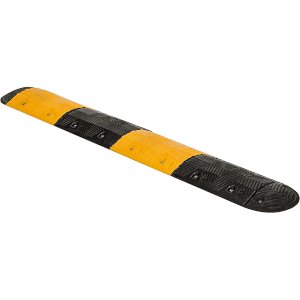 Black/Yellow Recycled Rubber Speed Ramp With Ends