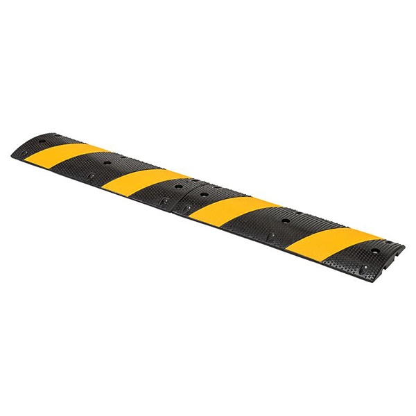 Black/Yellow Rubber Sleeping Policeman Ramp