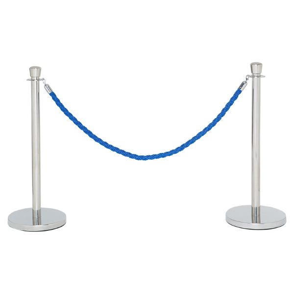 Blue Twisted Rope & Crowd Control Post Barriers