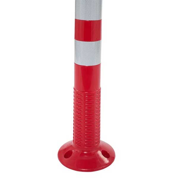 Bright Red Flexible Safety Bollards