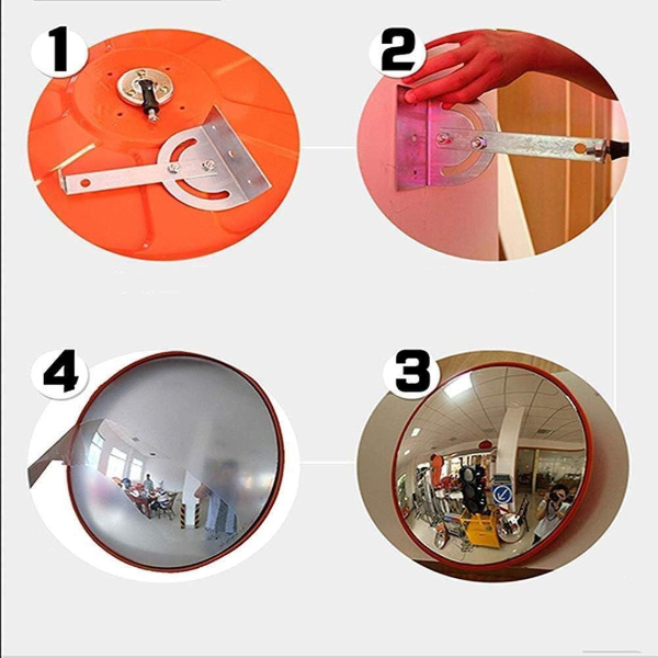 Convex Road Safety Mirror 130 Degree Wide Angle Blind Spot Mirror for wall