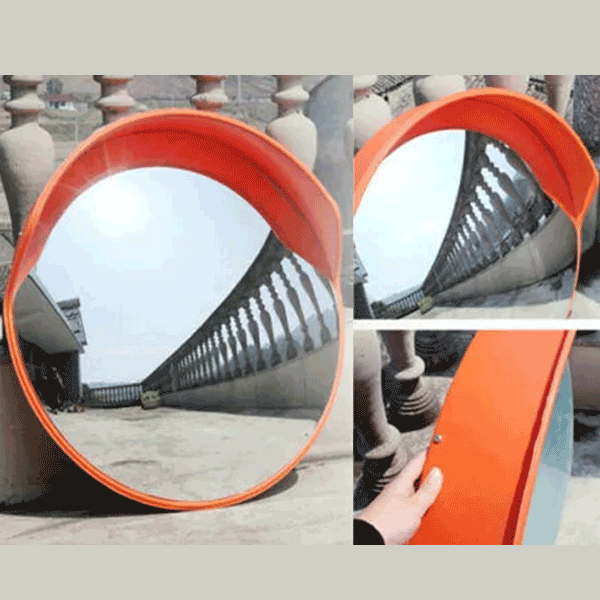 Convex Safety Mirror 60CM for Driveway Wide Angle Visible High-Definition Convex Security Mirror with Plastic Body