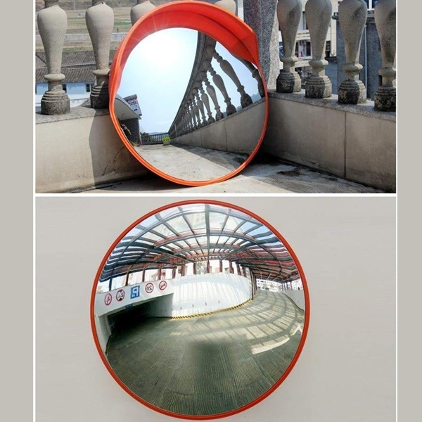 Convex Safety Mirror 60CM Wide Angle Visible High-Definition Convex Security Mirror with Plastic Body Perfect for Garages