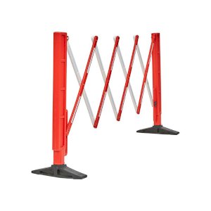 Durable And Long-Lasting Red/White Expandable Safety Barrier