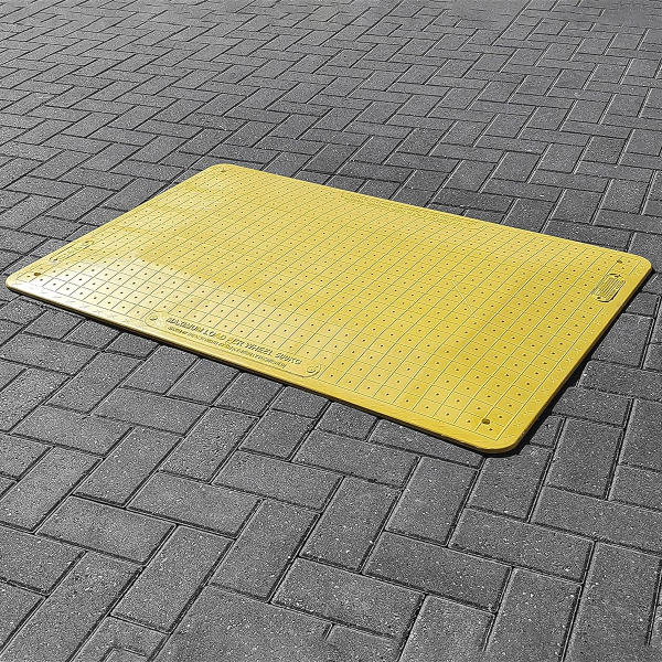 Extremely Durable Yellow Pedestrian Hole Cover