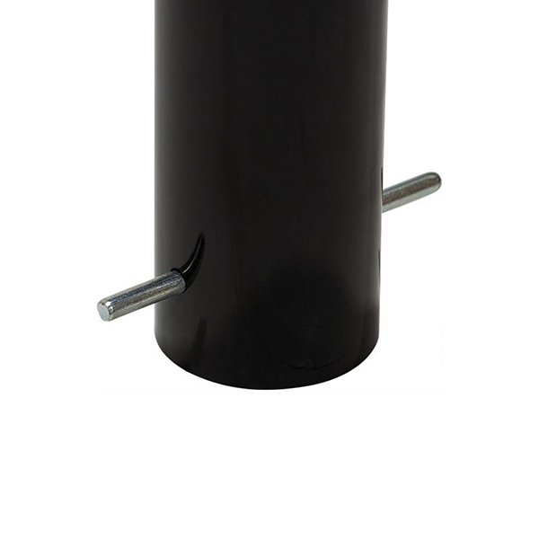 Heavy-Duty Street Safety Black Pedestrian Bollard