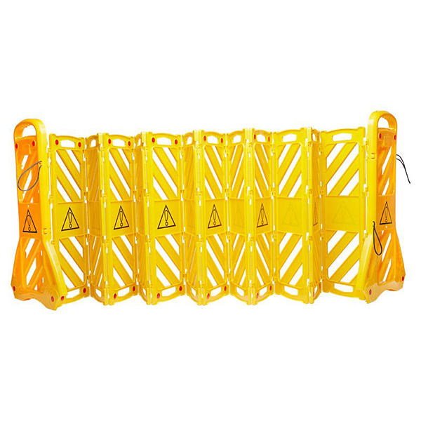 Heavy-Duty Yellow Portable Safety Barrier- Long-Term Durable