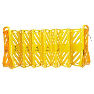 Heavy-Duty Yellow Portable Safety Barrier- Long-Term Durable