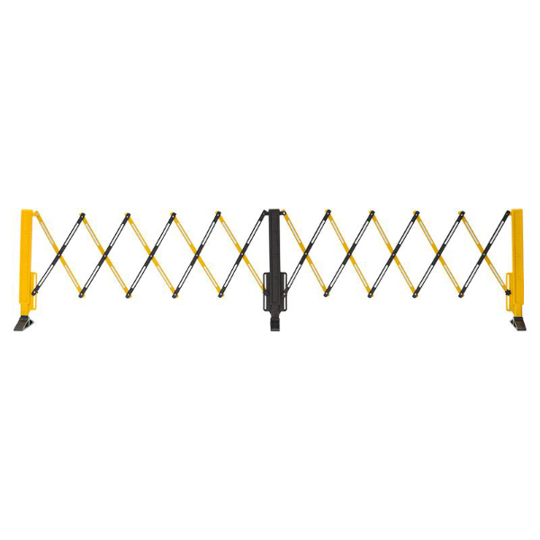 Highly Visible Black/Yellow Plastic Safety Barrier For Indoor & Outdoor Use