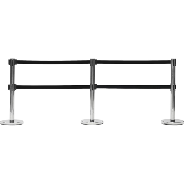 Rectangular Dual Belt Tensile Barrier Post