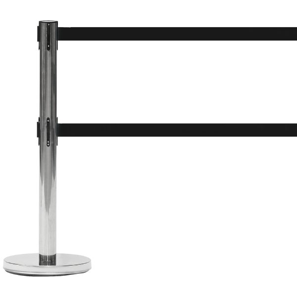 Rectangular Dual Belt Tensile Barrier Post