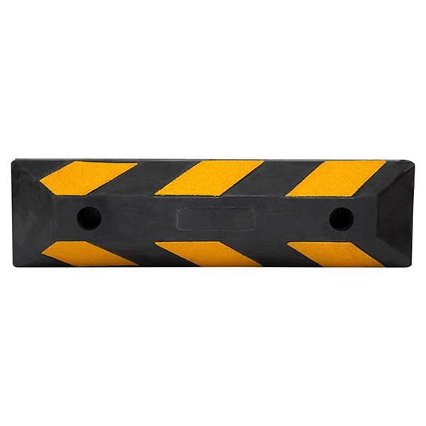 Rectangular shape Rubber Parking Wheel Stop- Yellow & Black