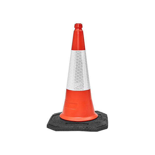 Red/White Flexible Compound Road Safety Cones- Reflective Sleeve