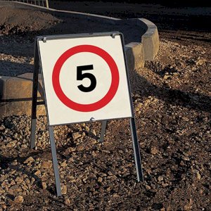 Self-Standing Metal Framed Economy Work Traffic Signs