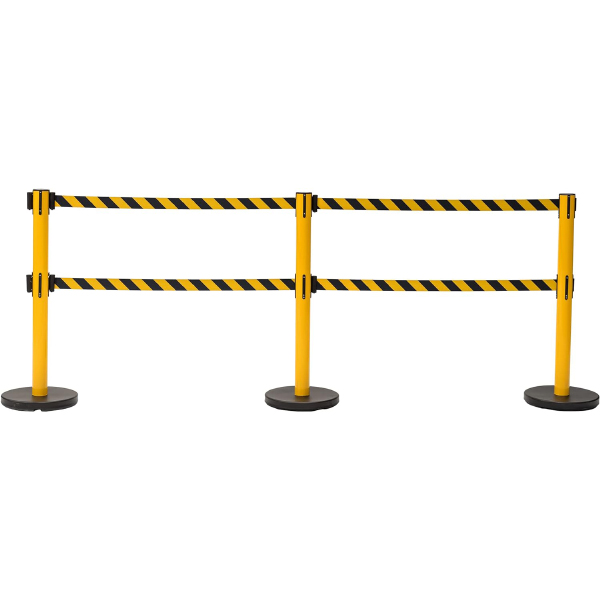 Tensile Double Belt Yellow & Black Barrier