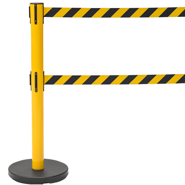 Tensile Double Belt Yellow & Black Barrier