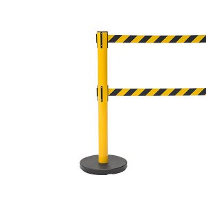 Tensile Double Belt Yellow & Black Barrier