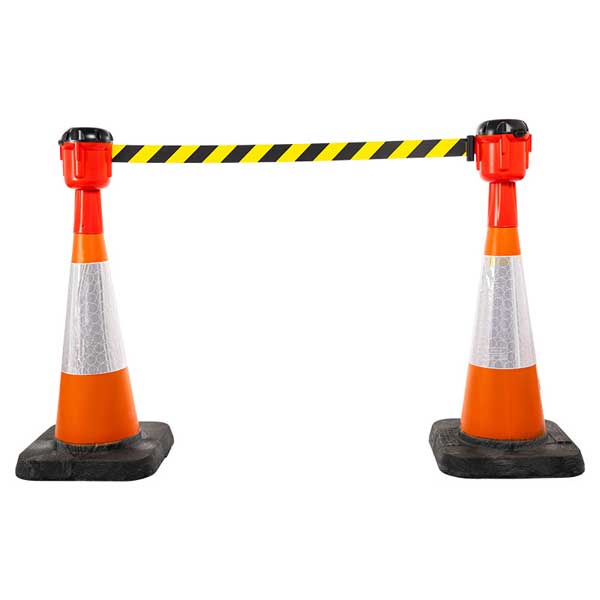 Waterproof Cone Barrier Warning Tape For Road Maintenance