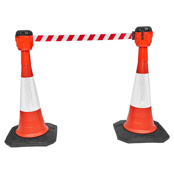 Waterproof Cone Barrier Warning Tape For Road Maintenance