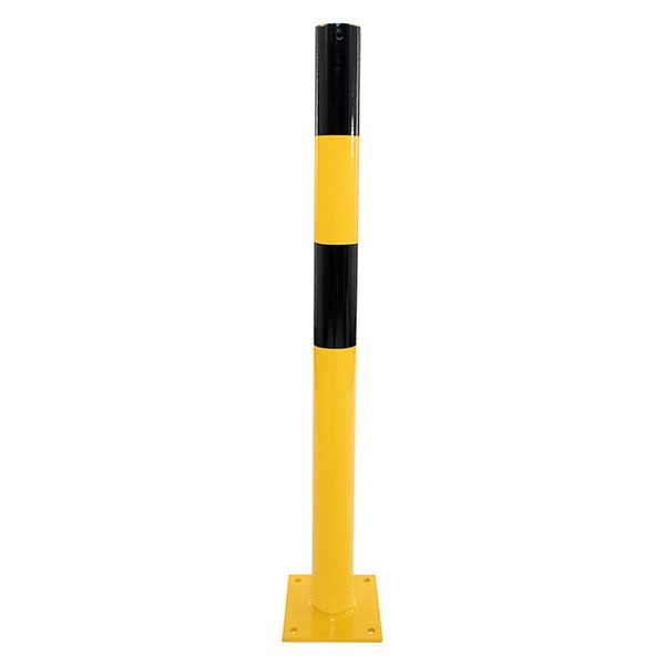 Yellow/Black Safety Bollards For Indoor & Outdoor