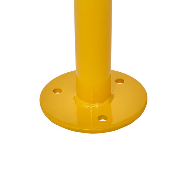 Yellow Fixed Parking Security Post Barrier