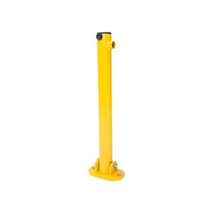 Yellow Fold Down Driveway Security Post Barrier